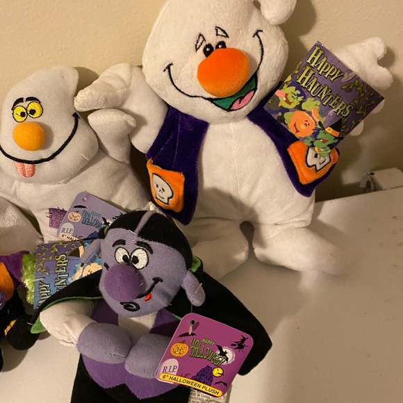 VTG NWT 2004 happy haunters 6” inch halloween sheets plush lot of 5 ghost - Picture 3 of 4